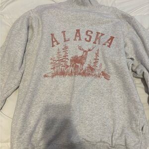 Aerie Gray Alaska Graphic Women's Sweater
